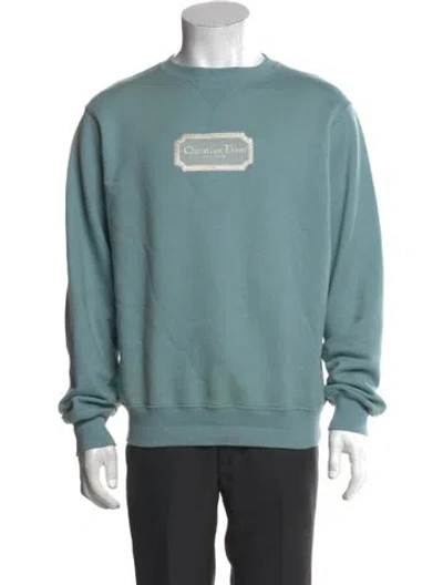 Pre-owned Dior Men 2023 Graphic Print Pullover In Blue