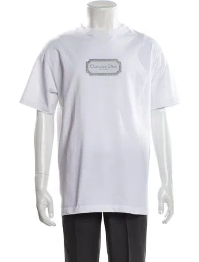 Pre-owned Dior Men 2023 Graphic Print T-shirt In White