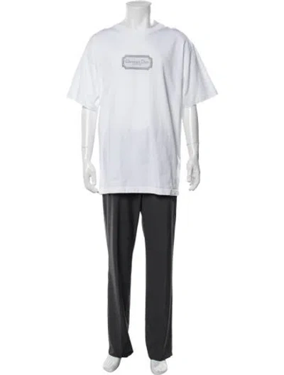 Pre-owned Dior Men 2023 Graphic Print T-shirt In White