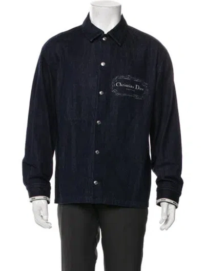Pre-owned Dior Men 2023 X Duncan Grant & Charleston Denim Jacket In Blue