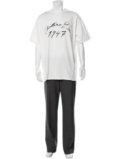 Pre-owned Dior Men 2024 '1947' T-shirt In White