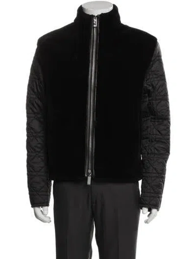 Pre-owned Dior Men 2024 Cannage Pattern Jacket In Black