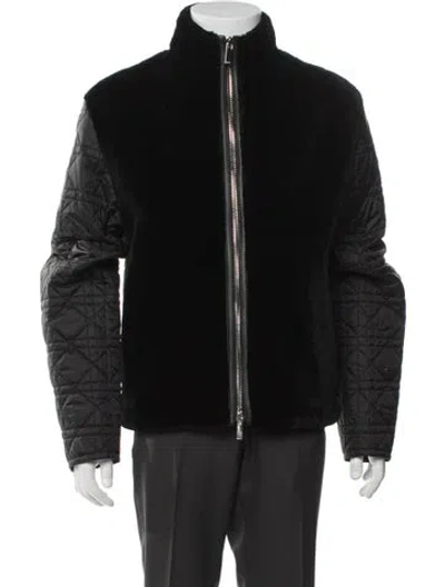 Pre-owned Dior Men 2024 Cannage Pattern Jacket In Black