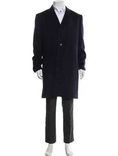 Pre-owned Dior Men 2024 Cashmere Overcoat In Blue