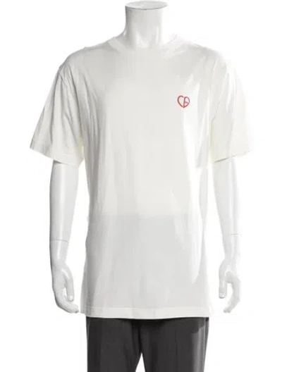 Pre-owned Dior Men 2024 Cd Heart T-shirt In White