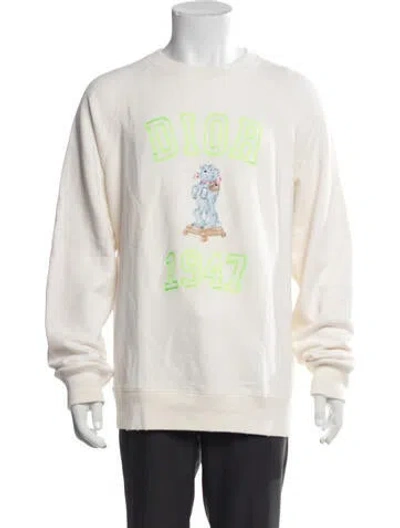 Pre-owned Dior Men 2024 Graphic Print Pullover In Neutral