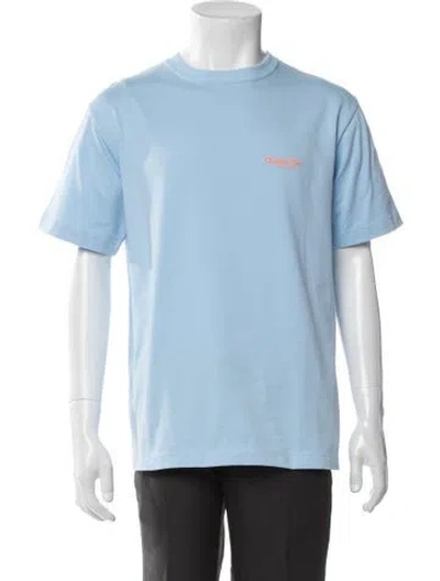 Pre-owned Dior Men 2024 Graphic Print T-shirt In Blue