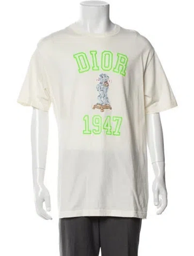 Pre-owned Dior Men 2024 Graphic Print T-shirt In Neutral