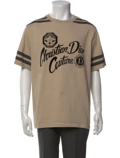 Pre-owned Dior Men 2024 Graphic Print T-shirt In Neutral