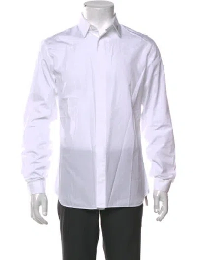 Pre-owned Dior Men 2024 Long Sleeve Dress Shirt In White