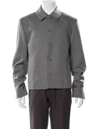 Pre-owned Dior Men 2024 Oblique Jacquard Jacket In Gray