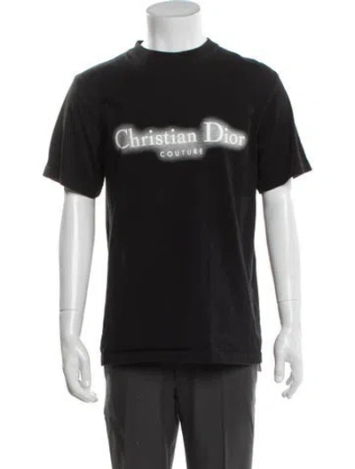 Pre-owned Dior Men 2024 Signature Logo T-shirt In Blue