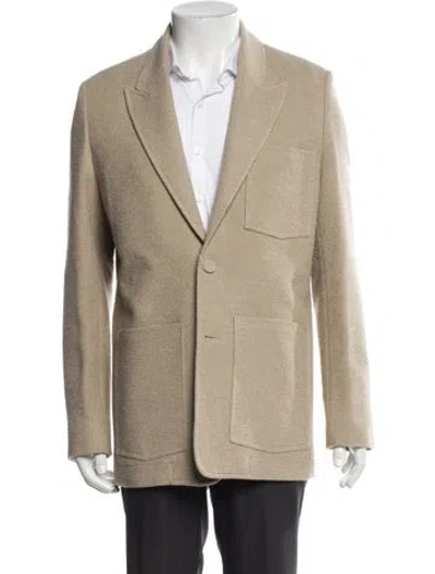 Pre-owned Dior Men 2024 Virgin Wool Blazer In Neutral