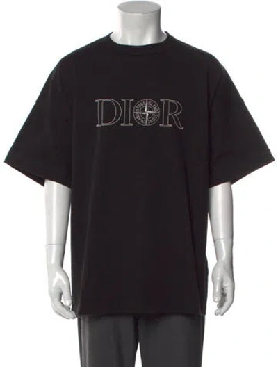 Pre-owned Dior Men 2024 X Stone Island T-shirt W/ Tags In Black