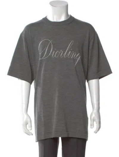 Pre-owned Dior Men 2025 Diorling Pullover W/ Tags In Gray