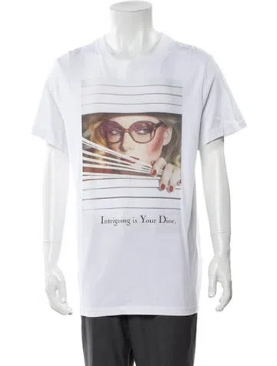 Pre-owned Dior Men 2025 'heritage Printed' T-shirt In White