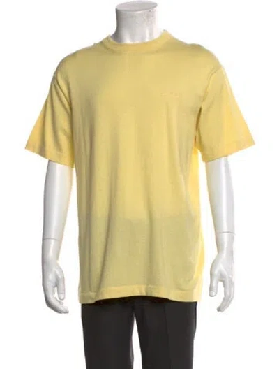 Pre-owned Dior Men 2025 Icons T-shirt In Yellow