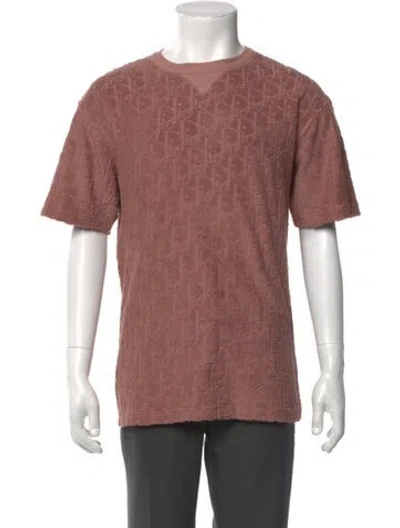 Pre-owned Dior Men 2025 Oblique Jacquard T-shirt In Neutral