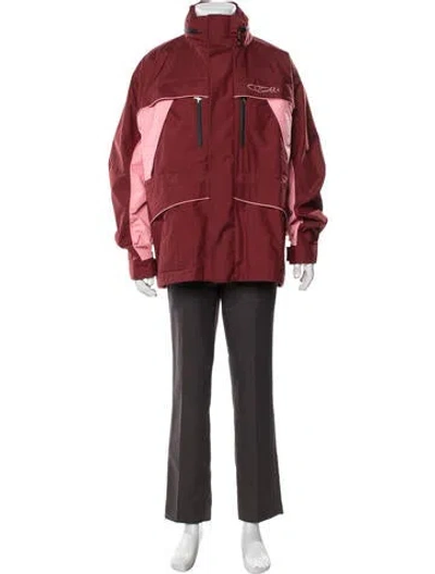 Pre-owned Dior Men 2025 Signature Logo Jacket W/ Tags In Red