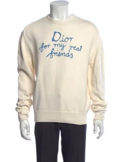 Pre-owned Dior Men 2025 X Hylton Nel Pullover In Neutral