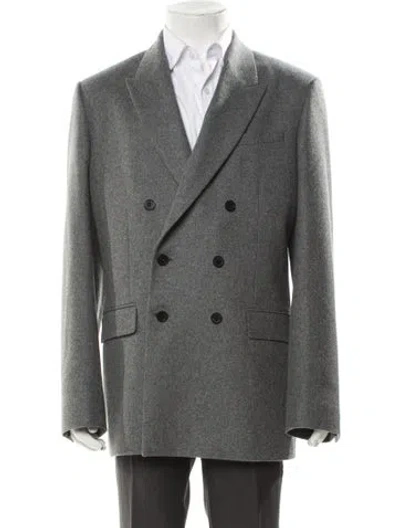 Pre-owned Dior Men 2026 Virgin Wool Blazer In Gray