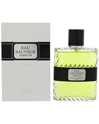 Dior Men's 3.4oz Eau Sauvage Parfum Spray In Transparent
