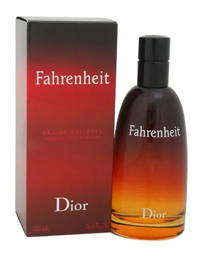 Dior Men's 3.4oz Fahrenheit Eau De Toilette Spray In Transparent