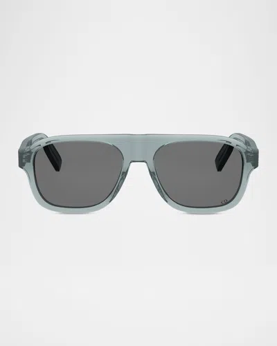 Dior Men & Apos;s Cd Icon A1i Pilot Sunglasses In Gray