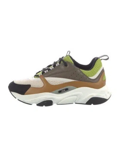 Pre-owned Dior Men B22 Chunky Sneakers In Brown