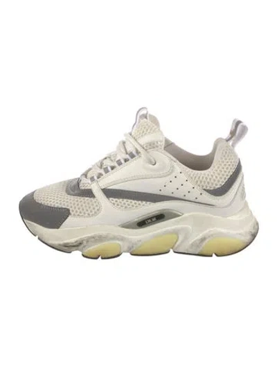 Pre-owned Dior Men B22 Chunky Sneakers In White