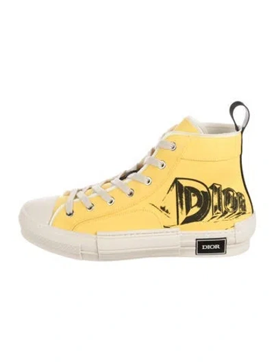 Pre-owned Dior Men B23 'asterodior' Sneakers In Yellow