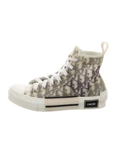 Pre-owned Dior Men B23 High Top Sneakers In Multi