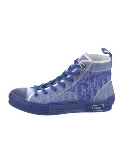 Pre-owned Dior Men B23 'oblique Transparent - Blue' Sneakers