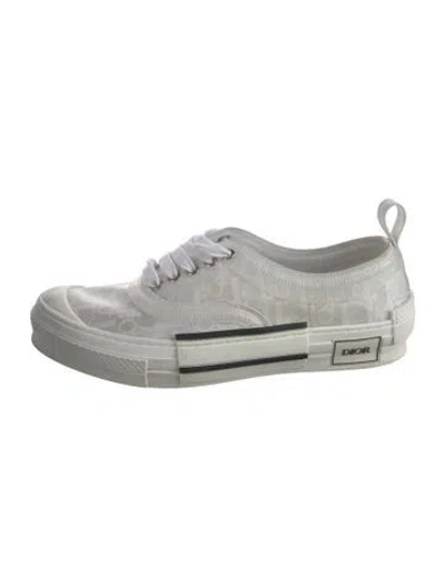 Pre-owned Dior Men B23 Skater Sneakers In White