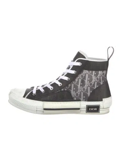 Pre-owned Dior Men B23 Sneakers In Black
