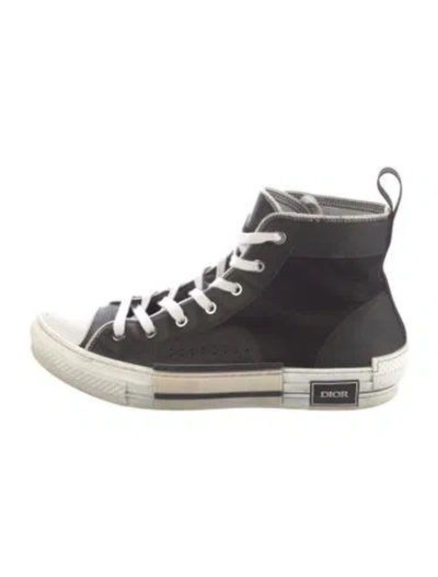 Pre-owned Dior Men B23 Sneakers In Black