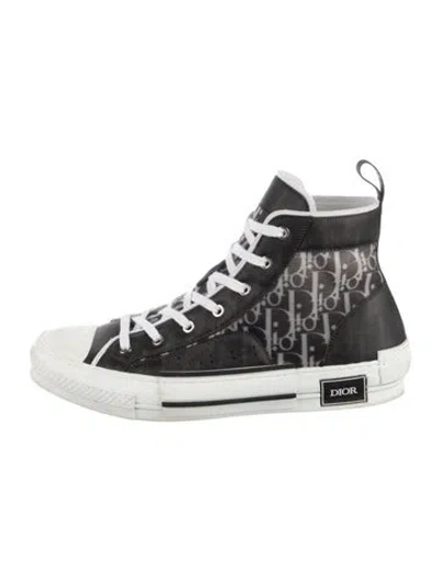 Pre-owned Dior Men B23 Sneakers In Black