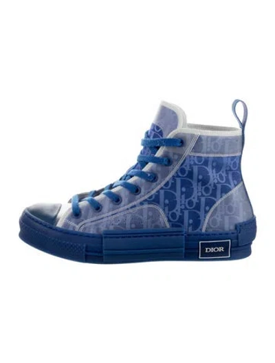 Pre-owned Dior Men B23 Sneakers In Blue