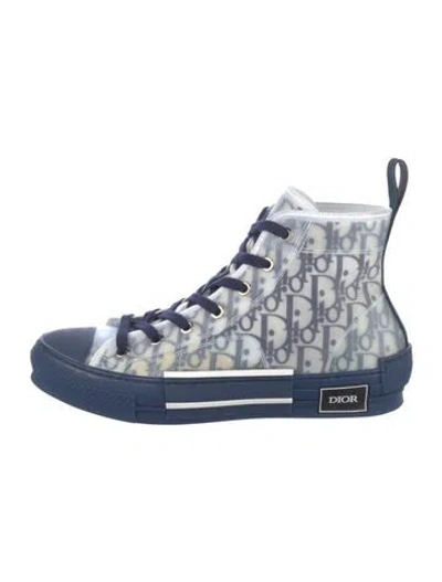 Pre-owned Dior Men B23 Sneakers In Blue