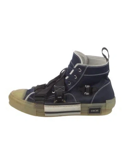 Pre-owned Dior Men B23 Sneakers In Blue
