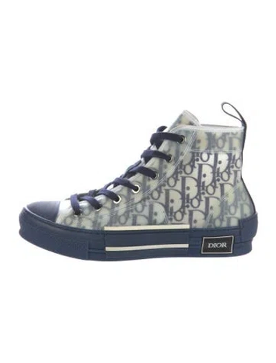 Pre-owned Dior Men B23 Sneakers In Blue