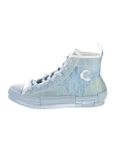 Pre-owned Dior Men B23 Sneakers In Blue