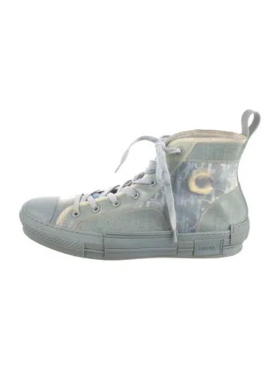 Pre-owned Dior Men B23 Sneakers In Blue