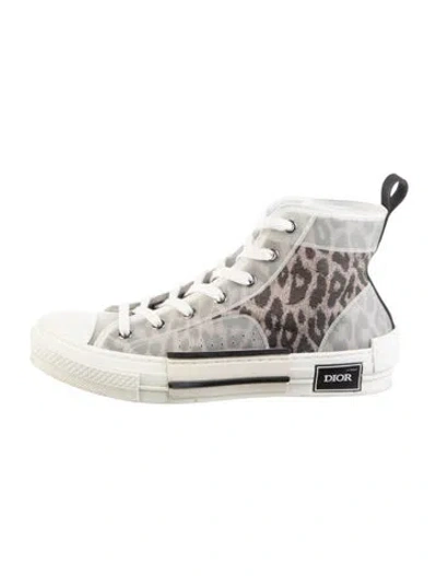 Pre-owned Dior Men B23 Sneakers In Gray