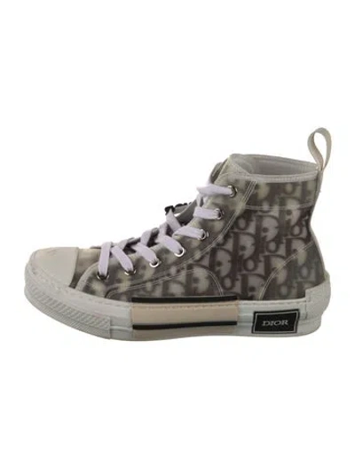 Pre-owned Dior Men B23 Sneakers In Neutral