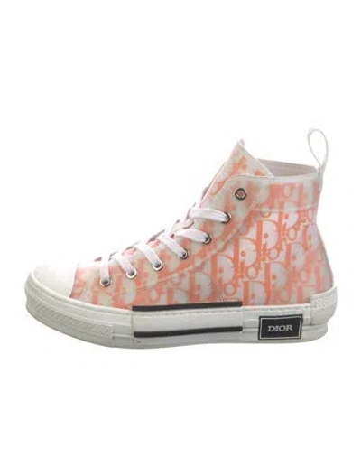 Pre-owned Dior Men B23 Sneakers In Orange