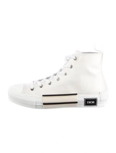 Pre-owned Dior Men B23 Sneakers W/ Tags In White