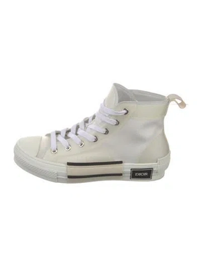 Pre-owned Dior Men B23 Sneakers In White