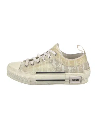 Pre-owned Dior Men B23 Sneakers In White