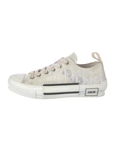 Pre-owned Dior Men B23 Sneakers In White